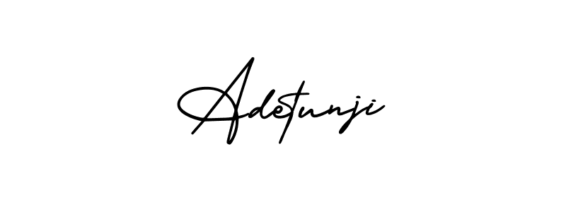 Also we have Adetunji name is the best signature style. Create professional handwritten signature collection using AmerikaSignatureDemo-Regular autograph style. Adetunji signature style 3 images and pictures png