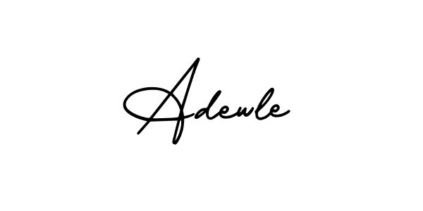 The best way (AmerikaSignatureDemo-Regular) to make a short signature is to pick only two or three words in your name. The name Adewle include a total of six letters. For converting this name. Adewle signature style 3 images and pictures png