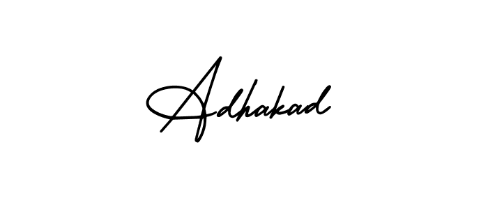 Design your own signature with our free online signature maker. With this signature software, you can create a handwritten (AmerikaSignatureDemo-Regular) signature for name Adhakad. Adhakad signature style 3 images and pictures png