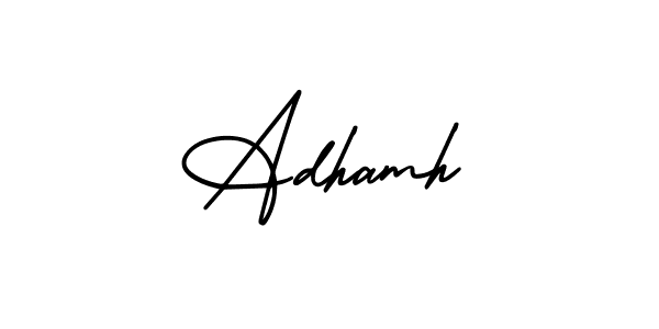 Best and Professional Signature Style for Adhamh. AmerikaSignatureDemo-Regular Best Signature Style Collection. Adhamh signature style 3 images and pictures png