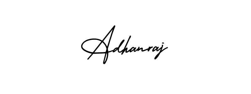 Similarly AmerikaSignatureDemo-Regular is the best handwritten signature design. Signature creator online .You can use it as an online autograph creator for name Adhanraj. Adhanraj signature style 3 images and pictures png