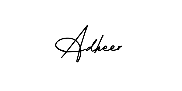 Adheer stylish signature style. Best Handwritten Sign (AmerikaSignatureDemo-Regular) for my name. Handwritten Signature Collection Ideas for my name Adheer. Adheer signature style 3 images and pictures png