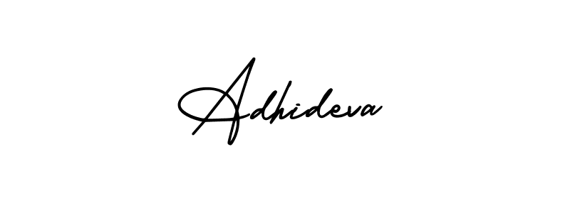 Similarly AmerikaSignatureDemo-Regular is the best handwritten signature design. Signature creator online .You can use it as an online autograph creator for name Adhideva. Adhideva signature style 3 images and pictures png
