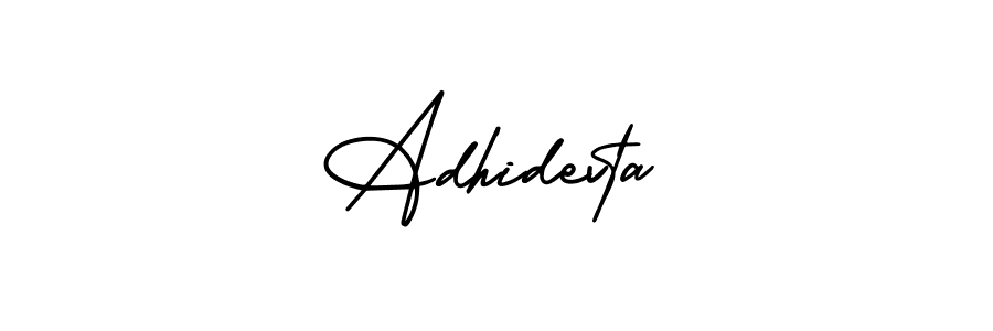 Use a signature maker to create a handwritten signature online. With this signature software, you can design (AmerikaSignatureDemo-Regular) your own signature for name Adhidevta. Adhidevta signature style 3 images and pictures png