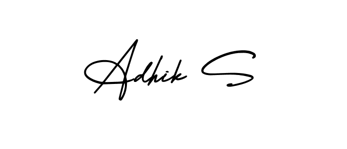 Here are the top 10 professional signature styles for the name Adhik S. These are the best autograph styles you can use for your name. Adhik S signature style 3 images and pictures png