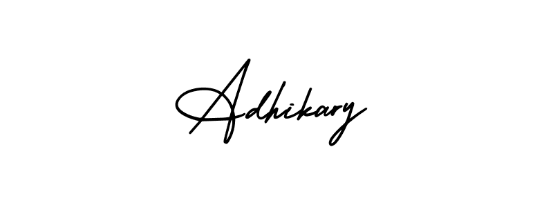 How to Draw Adhikary signature style? AmerikaSignatureDemo-Regular is a latest design signature styles for name Adhikary. Adhikary signature style 3 images and pictures png