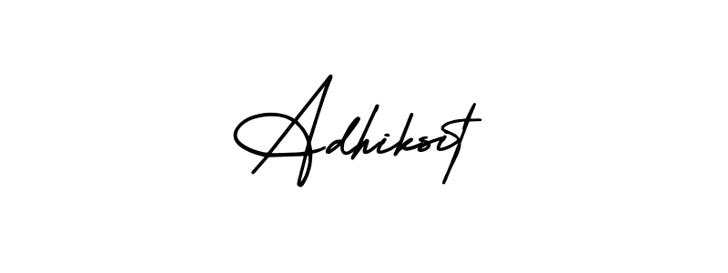 How to make Adhiksit signature? AmerikaSignatureDemo-Regular is a professional autograph style. Create handwritten signature for Adhiksit name. Adhiksit signature style 3 images and pictures png