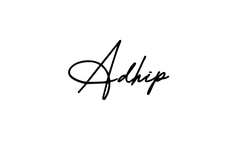 Create a beautiful signature design for name Adhip. With this signature (AmerikaSignatureDemo-Regular) fonts, you can make a handwritten signature for free. Adhip signature style 3 images and pictures png