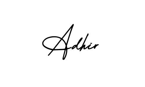 Create a beautiful signature design for name Adhir. With this signature (AmerikaSignatureDemo-Regular) fonts, you can make a handwritten signature for free. Adhir signature style 3 images and pictures png