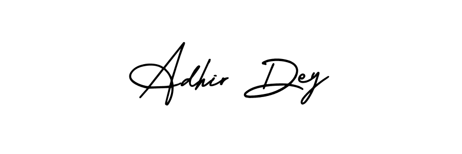 How to Draw Adhir Dey signature style? AmerikaSignatureDemo-Regular is a latest design signature styles for name Adhir Dey. Adhir Dey signature style 3 images and pictures png