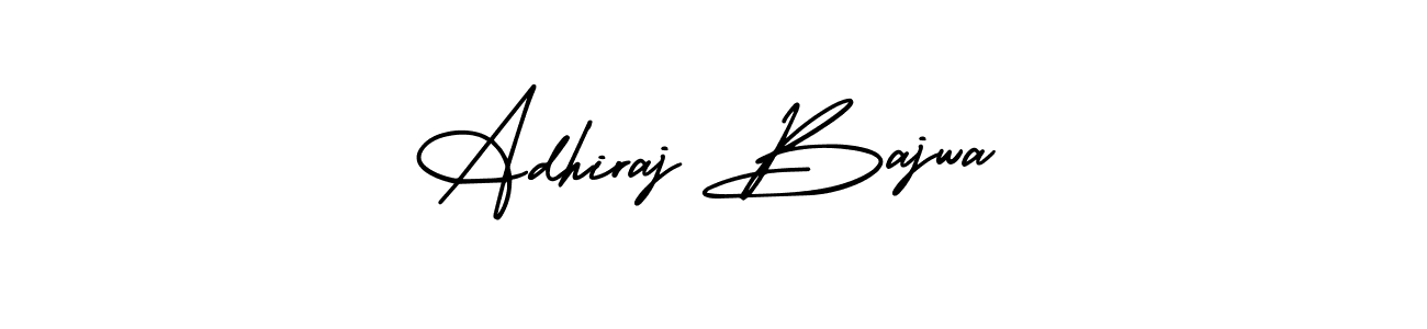 AmerikaSignatureDemo-Regular is a professional signature style that is perfect for those who want to add a touch of class to their signature. It is also a great choice for those who want to make their signature more unique. Get Adhiraj Bajwa name to fancy signature for free. Adhiraj Bajwa signature style 3 images and pictures png
