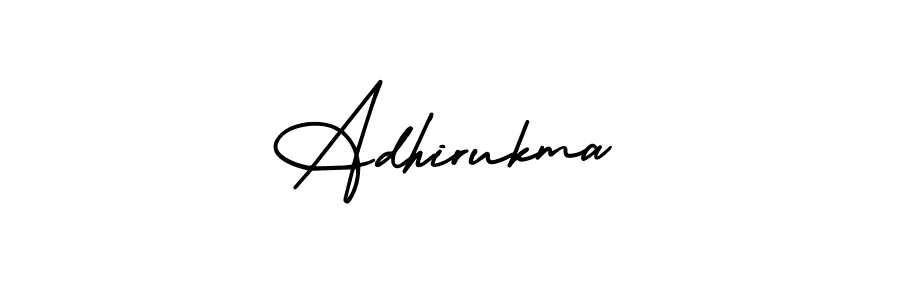 It looks lik you need a new signature style for name Adhirukma. Design unique handwritten (AmerikaSignatureDemo-Regular) signature with our free signature maker in just a few clicks. Adhirukma signature style 3 images and pictures png