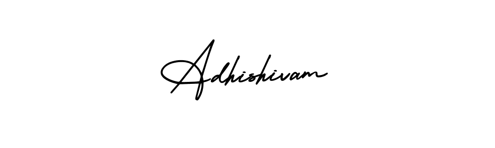 Use a signature maker to create a handwritten signature online. With this signature software, you can design (AmerikaSignatureDemo-Regular) your own signature for name Adhishivam. Adhishivam signature style 3 images and pictures png