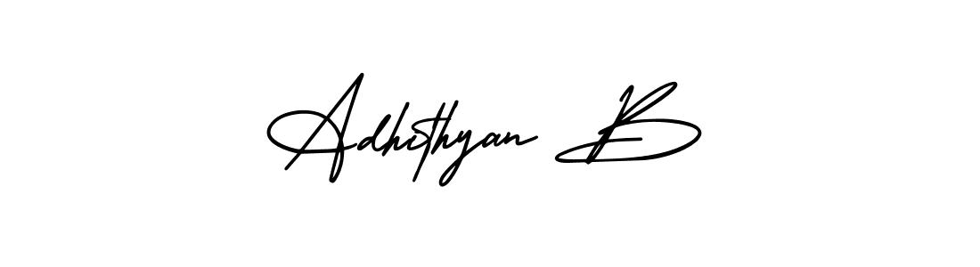 How to make Adhithyan B signature? AmerikaSignatureDemo-Regular is a professional autograph style. Create handwritten signature for Adhithyan B name. Adhithyan B signature style 3 images and pictures png