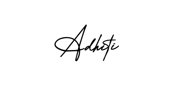 if you are searching for the best signature style for your name Adhiti. so please give up your signature search. here we have designed multiple signature styles  using AmerikaSignatureDemo-Regular. Adhiti signature style 3 images and pictures png