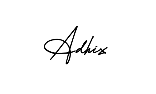 You should practise on your own different ways (AmerikaSignatureDemo-Regular) to write your name (Adhix) in signature. don't let someone else do it for you. Adhix signature style 3 images and pictures png