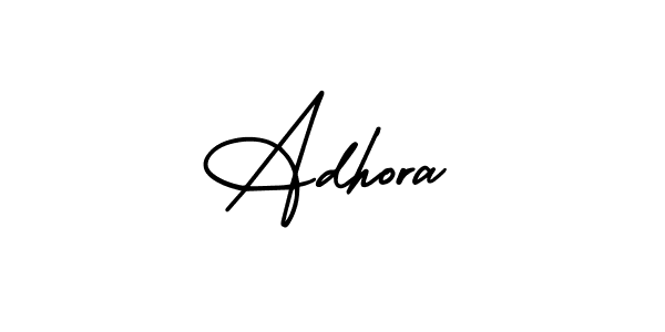 if you are searching for the best signature style for your name Adhora. so please give up your signature search. here we have designed multiple signature styles  using AmerikaSignatureDemo-Regular. Adhora signature style 3 images and pictures png