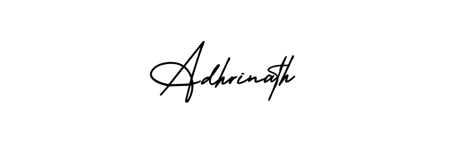 Make a beautiful signature design for name Adhrinath. With this signature (AmerikaSignatureDemo-Regular) style, you can create a handwritten signature for free. Adhrinath signature style 3 images and pictures png