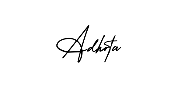 AmerikaSignatureDemo-Regular is a professional signature style that is perfect for those who want to add a touch of class to their signature. It is also a great choice for those who want to make their signature more unique. Get Adhrta name to fancy signature for free. Adhrta signature style 3 images and pictures png