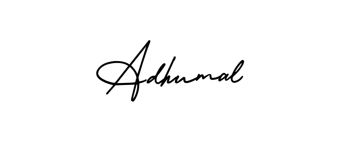 How to make Adhumal signature? AmerikaSignatureDemo-Regular is a professional autograph style. Create handwritten signature for Adhumal name. Adhumal signature style 3 images and pictures png