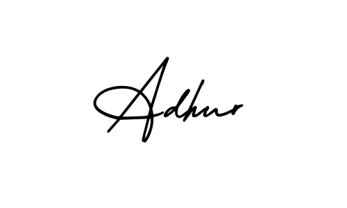 It looks lik you need a new signature style for name Adhur. Design unique handwritten (AmerikaSignatureDemo-Regular) signature with our free signature maker in just a few clicks. Adhur signature style 3 images and pictures png