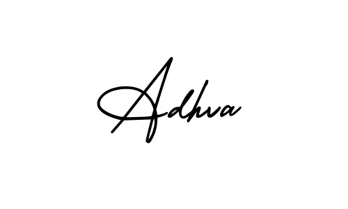 Similarly AmerikaSignatureDemo-Regular is the best handwritten signature design. Signature creator online .You can use it as an online autograph creator for name Adhva. Adhva signature style 3 images and pictures png