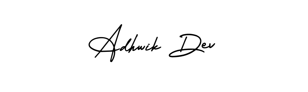 Best and Professional Signature Style for Adhwik Dev. AmerikaSignatureDemo-Regular Best Signature Style Collection. Adhwik Dev signature style 3 images and pictures png