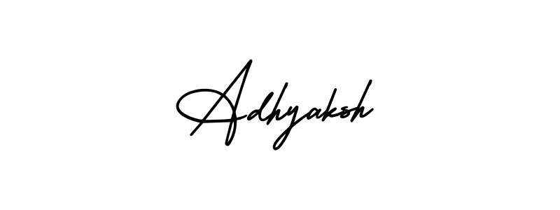 Similarly AmerikaSignatureDemo-Regular is the best handwritten signature design. Signature creator online .You can use it as an online autograph creator for name Adhyaksh. Adhyaksh signature style 3 images and pictures png
