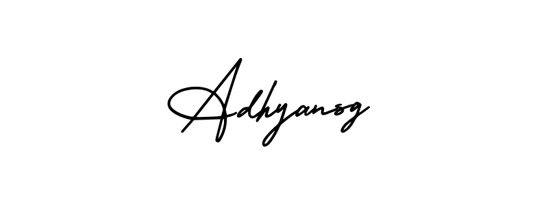 Make a beautiful signature design for name Adhyansg. With this signature (AmerikaSignatureDemo-Regular) style, you can create a handwritten signature for free. Adhyansg signature style 3 images and pictures png