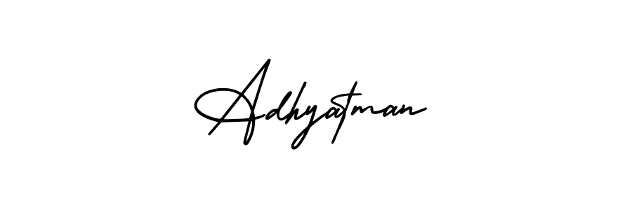 You can use this online signature creator to create a handwritten signature for the name Adhyatman. This is the best online autograph maker. Adhyatman signature style 3 images and pictures png