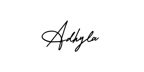 AmerikaSignatureDemo-Regular is a professional signature style that is perfect for those who want to add a touch of class to their signature. It is also a great choice for those who want to make their signature more unique. Get Adhyla name to fancy signature for free. Adhyla signature style 3 images and pictures png