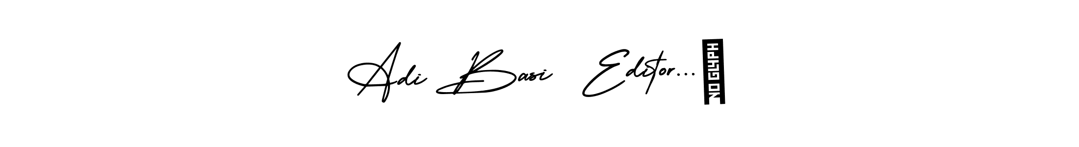 It looks lik you need a new signature style for name Adi Basi  Editor...☆. Design unique handwritten (AmerikaSignatureDemo-Regular) signature with our free signature maker in just a few clicks. Adi Basi  Editor...☆ signature style 3 images and pictures png