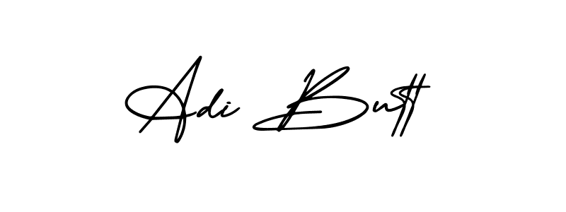 You should practise on your own different ways (AmerikaSignatureDemo-Regular) to write your name (Adi Butt) in signature. don't let someone else do it for you. Adi Butt signature style 3 images and pictures png