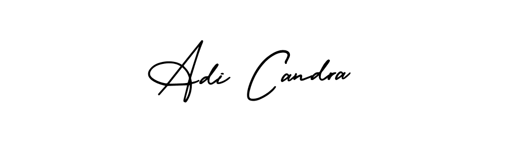 The best way (AmerikaSignatureDemo-Regular) to make a short signature is to pick only two or three words in your name. The name Adi Candra include a total of six letters. For converting this name. Adi Candra signature style 3 images and pictures png