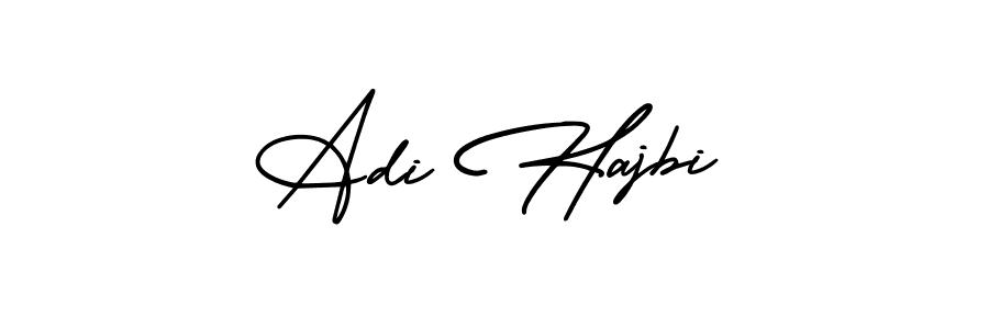 Also You can easily find your signature by using the search form. We will create Adi Hajbi name handwritten signature images for you free of cost using AmerikaSignatureDemo-Regular sign style. Adi Hajbi signature style 3 images and pictures png
