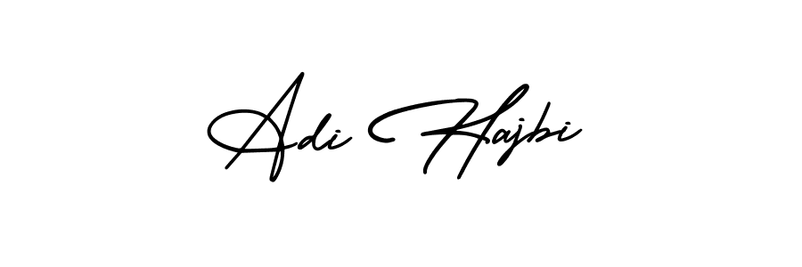 Design your own signature with our free online signature maker. With this signature software, you can create a handwritten (AmerikaSignatureDemo-Regular) signature for name Adi Hajbi. Adi Hajbi signature style 3 images and pictures png