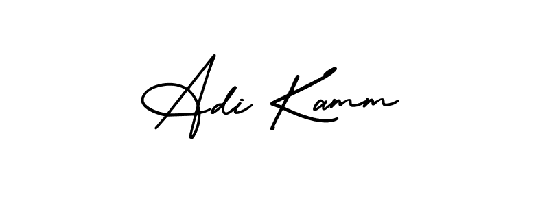 AmerikaSignatureDemo-Regular is a professional signature style that is perfect for those who want to add a touch of class to their signature. It is also a great choice for those who want to make their signature more unique. Get Adi Kamm name to fancy signature for free. Adi Kamm signature style 3 images and pictures png