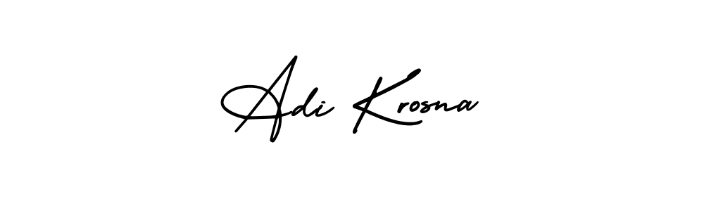 AmerikaSignatureDemo-Regular is a professional signature style that is perfect for those who want to add a touch of class to their signature. It is also a great choice for those who want to make their signature more unique. Get Adi Krosna name to fancy signature for free. Adi Krosna signature style 3 images and pictures png