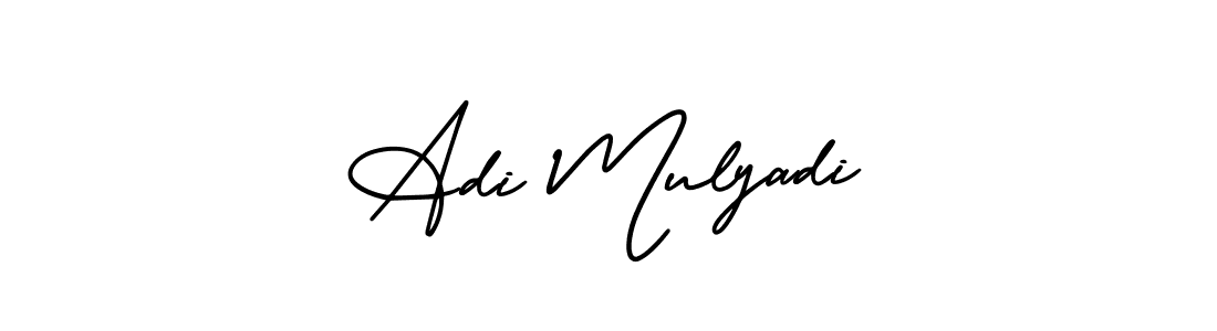 Also we have Adi Mulyadi name is the best signature style. Create professional handwritten signature collection using AmerikaSignatureDemo-Regular autograph style. Adi Mulyadi signature style 3 images and pictures png