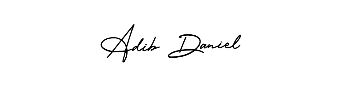 AmerikaSignatureDemo-Regular is a professional signature style that is perfect for those who want to add a touch of class to their signature. It is also a great choice for those who want to make their signature more unique. Get Adib Daniel name to fancy signature for free. Adib Daniel signature style 3 images and pictures png