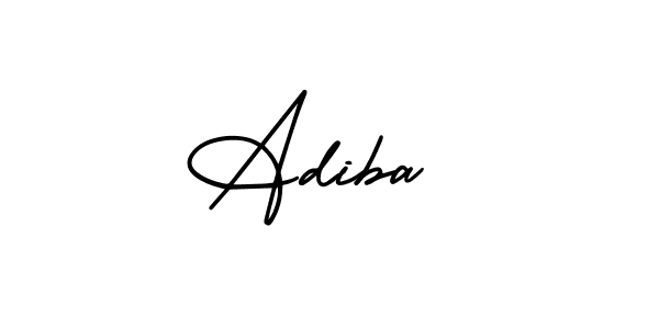 AmerikaSignatureDemo-Regular is a professional signature style that is perfect for those who want to add a touch of class to their signature. It is also a great choice for those who want to make their signature more unique. Get Adiba  name to fancy signature for free. Adiba  signature style 3 images and pictures png