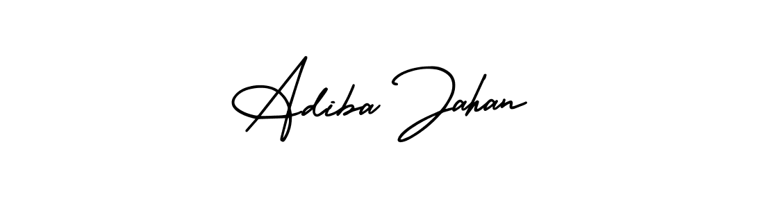 How to make Adiba Jahan signature? AmerikaSignatureDemo-Regular is a professional autograph style. Create handwritten signature for Adiba Jahan name. Adiba Jahan signature style 3 images and pictures png
