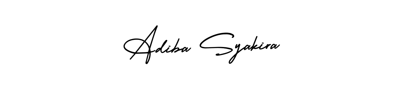 Also You can easily find your signature by using the search form. We will create Adiba Syakira name handwritten signature images for you free of cost using AmerikaSignatureDemo-Regular sign style. Adiba Syakira signature style 3 images and pictures png