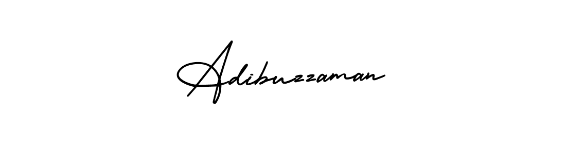 Use a signature maker to create a handwritten signature online. With this signature software, you can design (AmerikaSignatureDemo-Regular) your own signature for name Adibuzzaman. Adibuzzaman signature style 3 images and pictures png