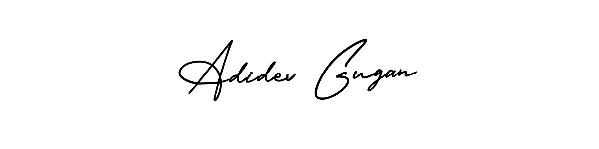 Use a signature maker to create a handwritten signature online. With this signature software, you can design (AmerikaSignatureDemo-Regular) your own signature for name Adidev Gugan. Adidev Gugan signature style 3 images and pictures png