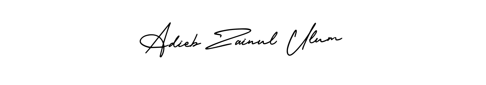 Also we have Adieb Zainul Ulum name is the best signature style. Create professional handwritten signature collection using AmerikaSignatureDemo-Regular autograph style. Adieb Zainul Ulum signature style 3 images and pictures png