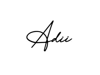 You should practise on your own different ways (AmerikaSignatureDemo-Regular) to write your name (Adii) in signature. don't let someone else do it for you. Adii signature style 3 images and pictures png