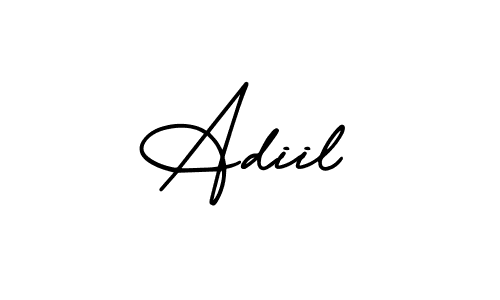 Make a beautiful signature design for name Adiil. With this signature (AmerikaSignatureDemo-Regular) style, you can create a handwritten signature for free. Adiil signature style 3 images and pictures png