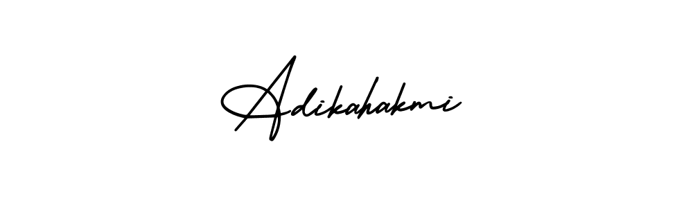 Create a beautiful signature design for name Adikahakmi. With this signature (AmerikaSignatureDemo-Regular) fonts, you can make a handwritten signature for free. Adikahakmi signature style 3 images and pictures png