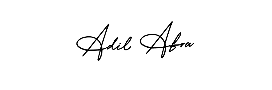 How to make Adil Afra name signature. Use AmerikaSignatureDemo-Regular style for creating short signs online. This is the latest handwritten sign. Adil Afra signature style 3 images and pictures png